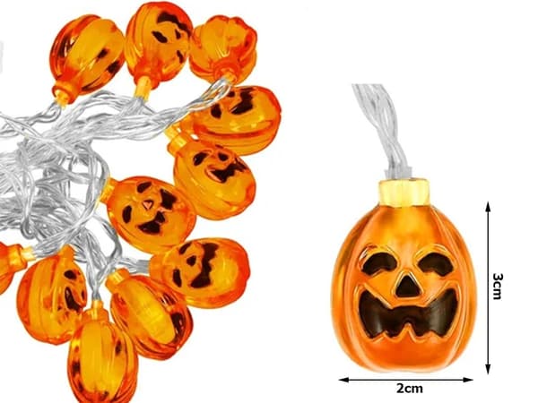 10 led halloween hängdynam 200cm belysning dynam dekoration