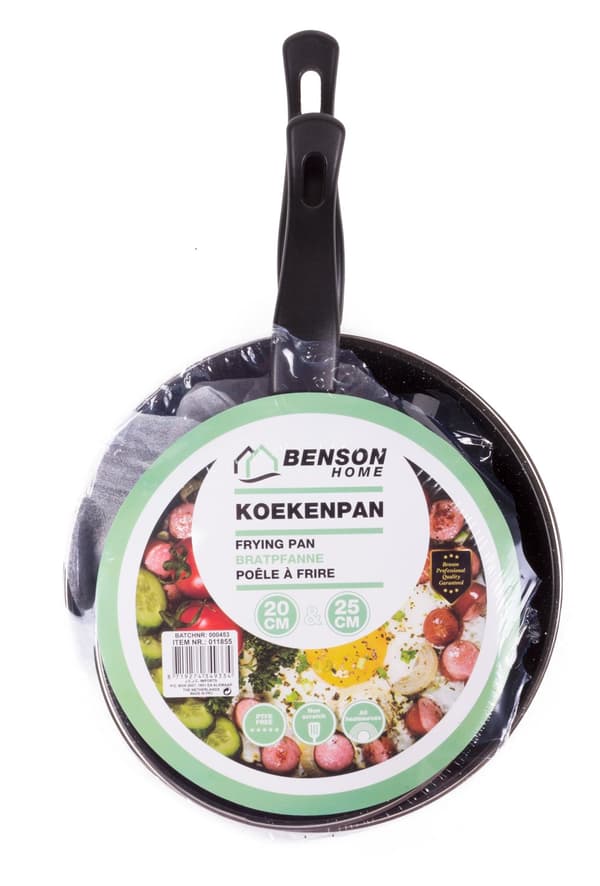 Stekepannesett 2-delt 20 + 25 cm stål