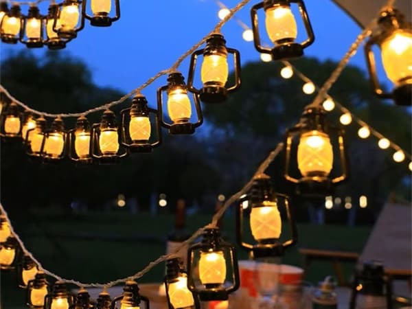 Solcellelyslenke LED-lykter