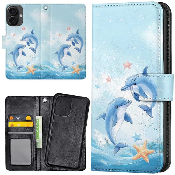 iPhone 16 Plus - Lompakkokotelo/Kuoret Dolphins