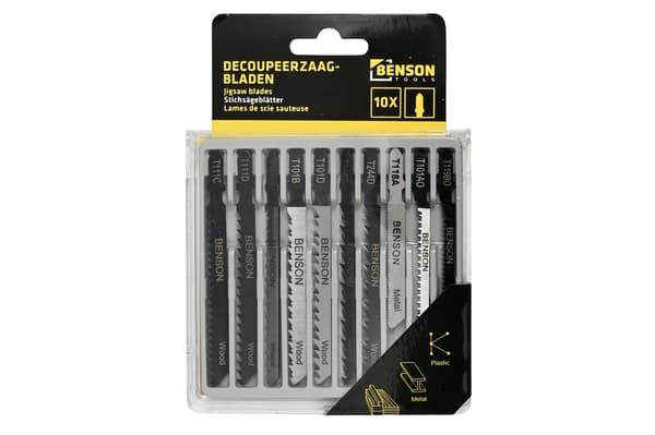 Sticksågsblad 10-pack trä T-fäste