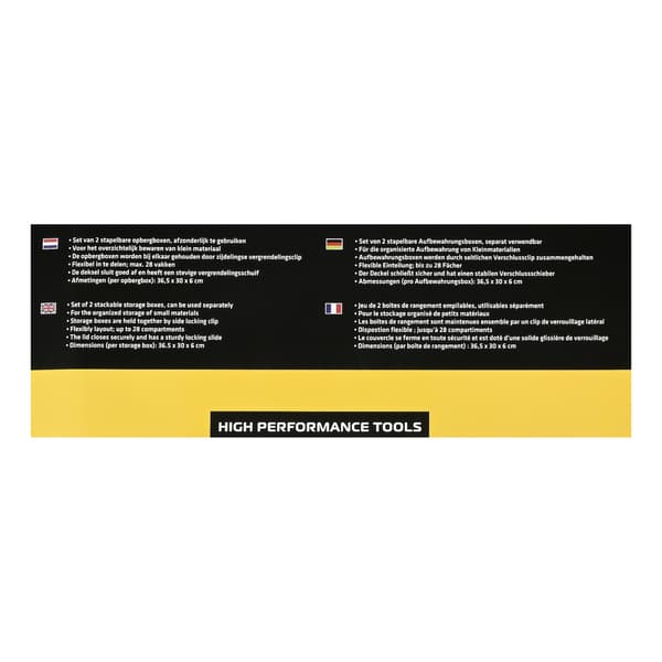 Opbevaringsboks stabelbar 2 stk