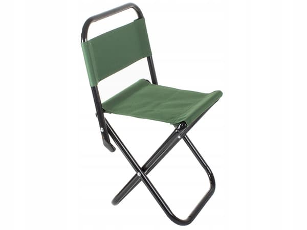 Klapstol - Campingstol med Ryglæn - Green
