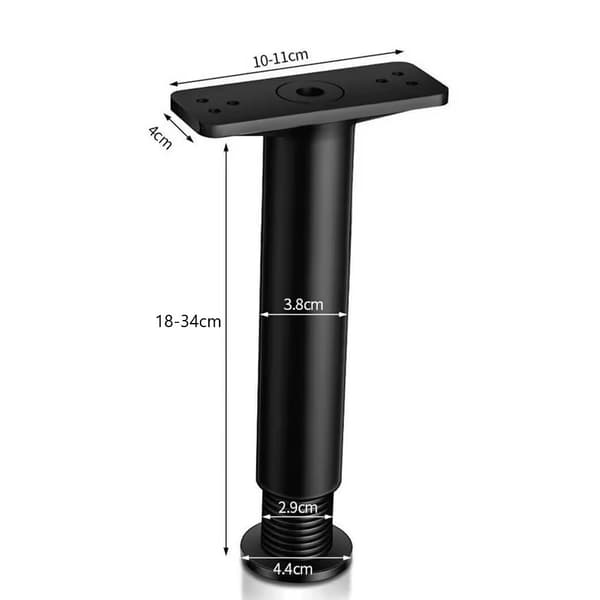 Justerbara Sängstöd - Möbelstabilisatorer 18-34 cm - 4-Pack