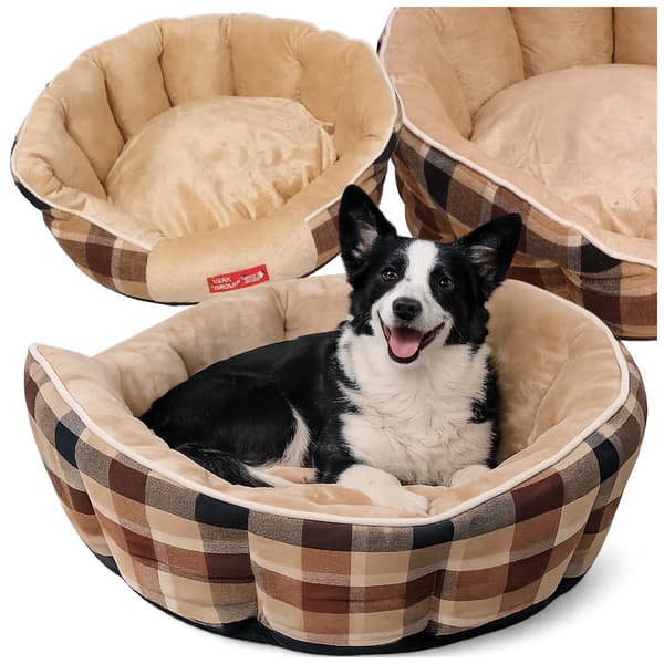 Hundbädd mjuk fluffig small medium