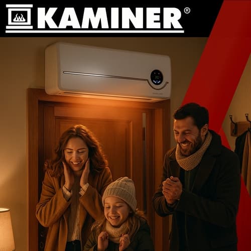 Viftekonvektor / Veggmontert Element - 1000-2000W - Hvit
