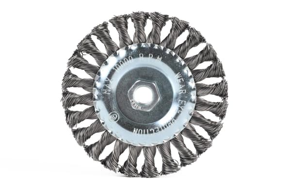 Stålbørste vridd for vinkelsliper 125 mm