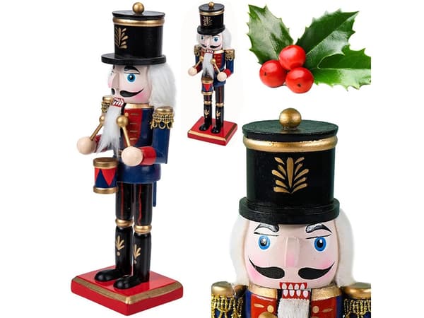 Nøddeknækker træ - Dekorativ julefigur i klassisk stil