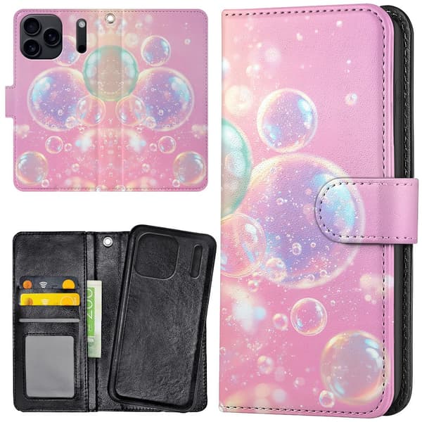 iPhone 17 / 18 Pro Max - Lommebok Deksel Bubbles