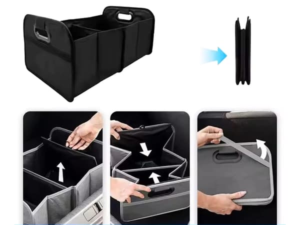 Bilorganisatör - För bagageutrymme, förstärkt tygbox