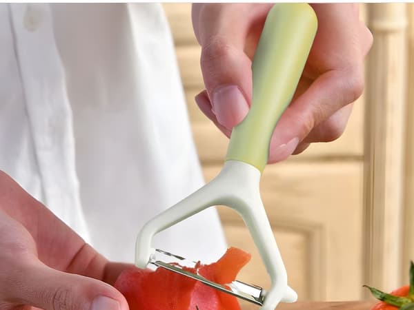Grøntsagsskræller dobbeltblad ergonomisk