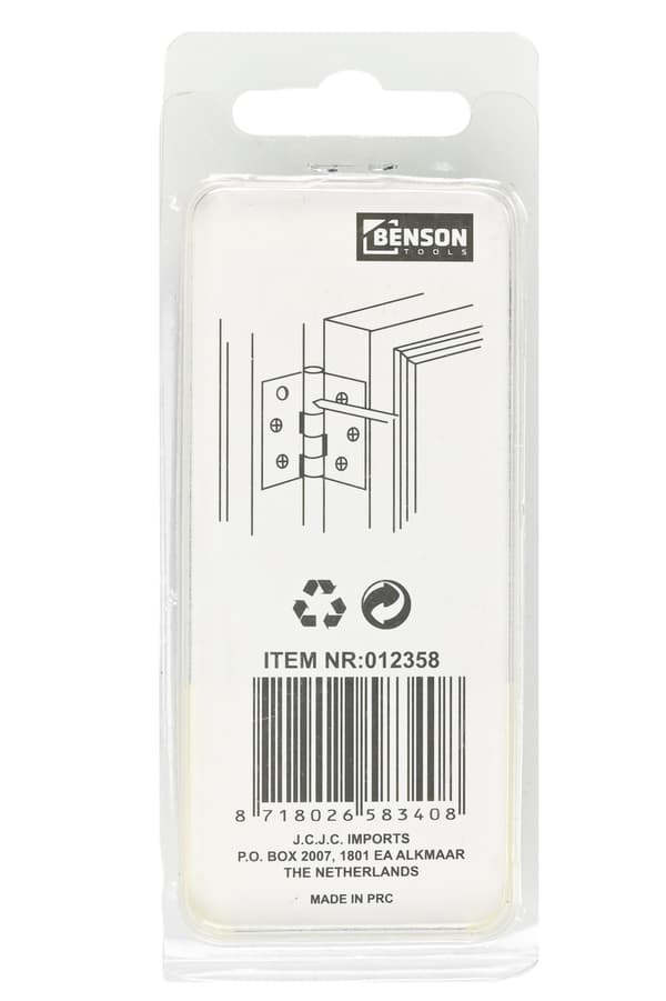 Dørhængsler 2 stk 1.5\" rustfri