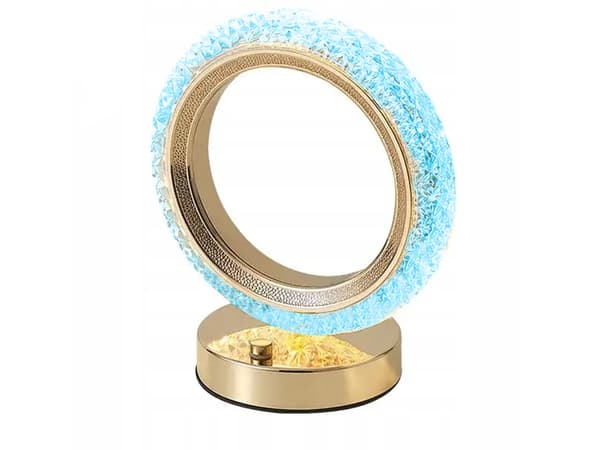 Bordnattlampe ring krystall LED RGB
