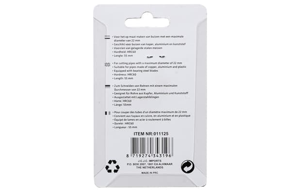 Rørskærer mini 3-22 mm