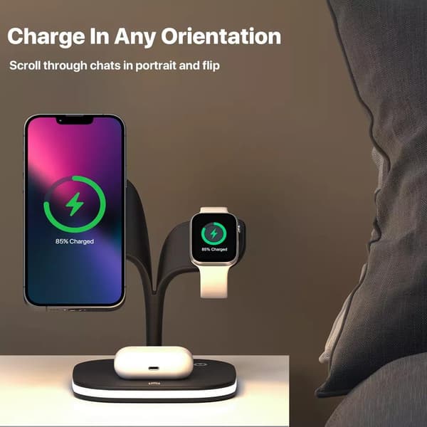 Ladestation til iPhone, Apple Watch & AirPods – Induktion