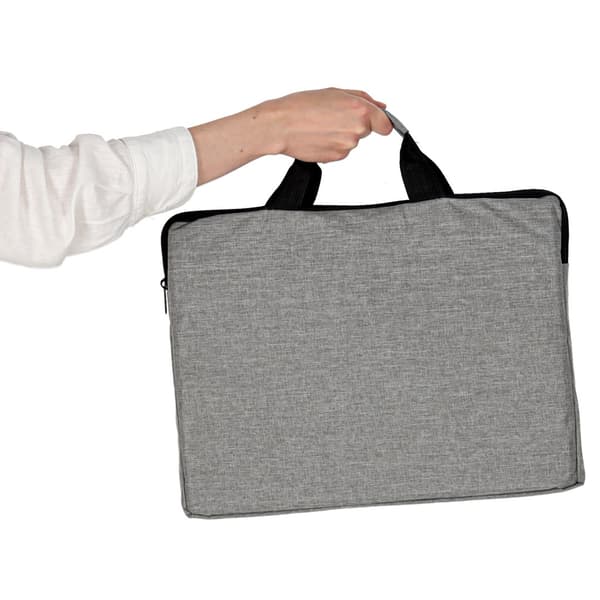 Laptopväska 15.6" axelrem grå