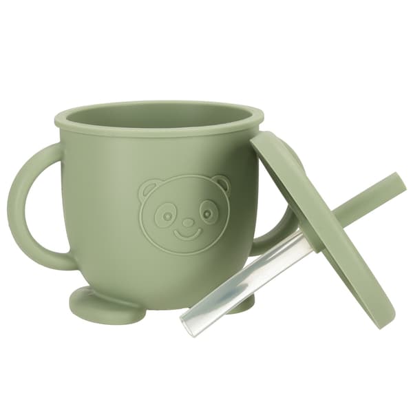 Barnservis / Barnbestick i Silikon - 8-delar - Green