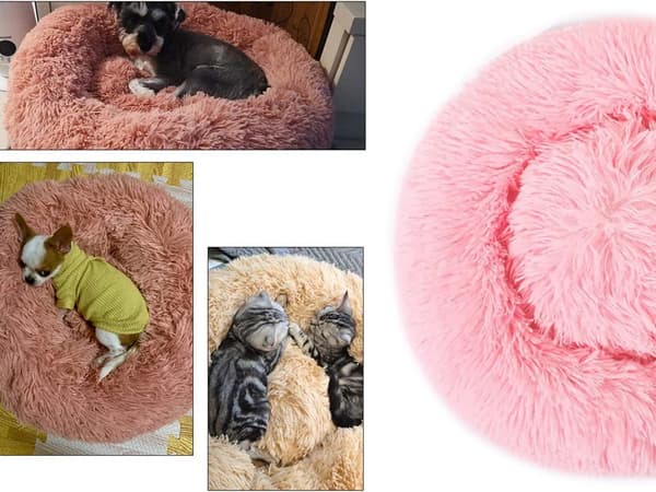 Fluffy hundeseng kattesengklær myk pute sofeseng 50cm