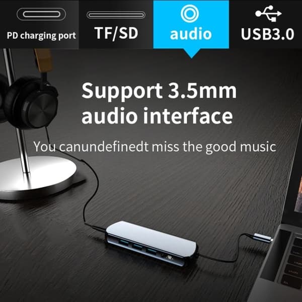 USB-C / Thunderbolt 3 - USB 3.0-Hub - Macbook HDMI & Kortlæser