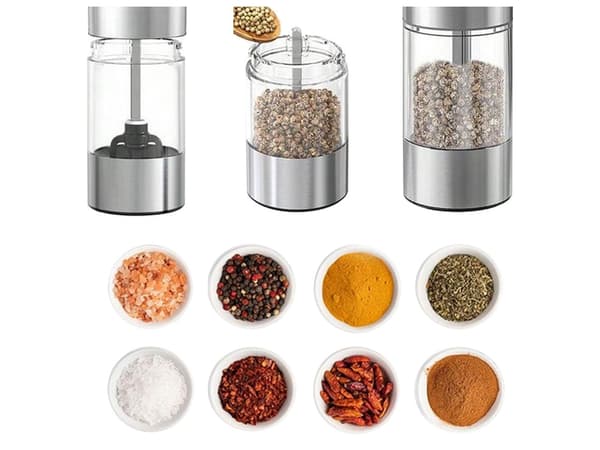 Elektrisk salt- og pepperkvern med justerbar grovhetskontroll
