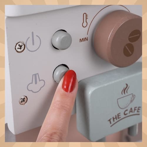 Kaffemaskine i Træ til Børn - Legetøj
