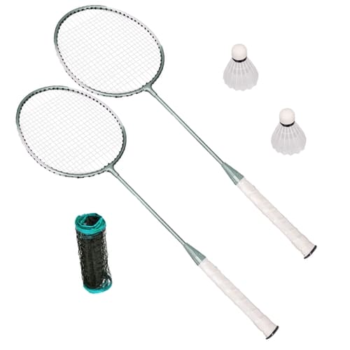 Badmintonsæt med ketcher & net - Badminton