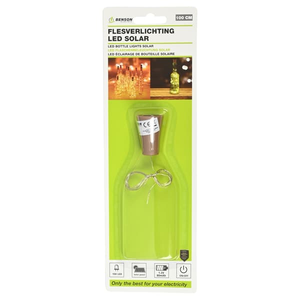 LED-pullolamppu aurinkokennolla