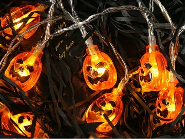 10 led halloween hängdynam 200cm belysning dynam dekoration