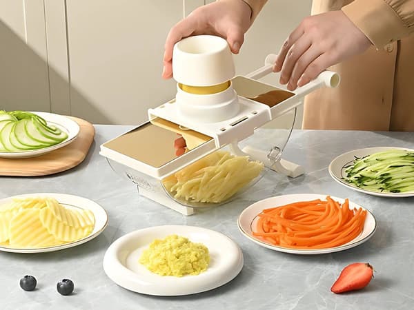 Grönsaksrivare 6-blad - Multifunktionell handskärare