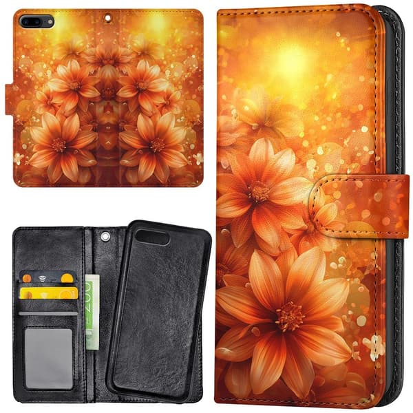 iPhone 7/8 Plus - Lommebok Deksel Flowers