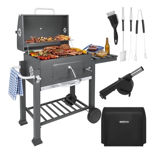 Grilli / Hiiligrilli tarvikkeilla - 116x70x110cm