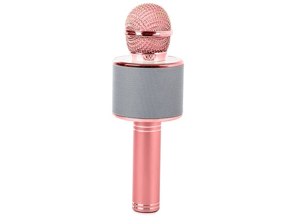 Karaokemikrofoni kaiuttimella / Karaoke Mikrofoni - Bluetooth - Pink