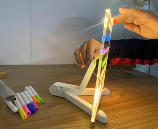 LED Tegneplade / Opslagstavle – Natlampe