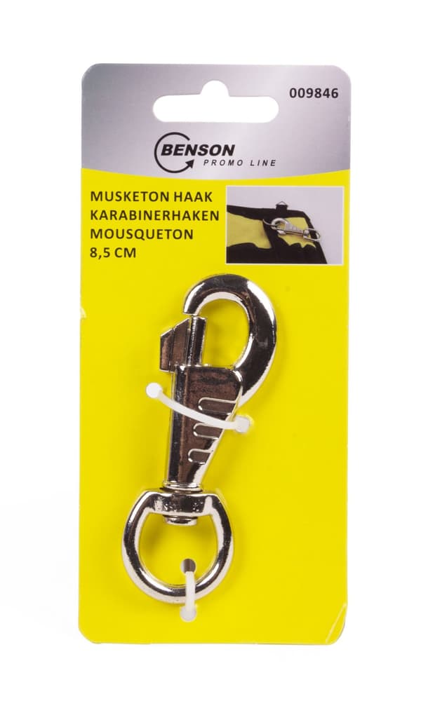Karbiinihaka 8,5 cm hopea