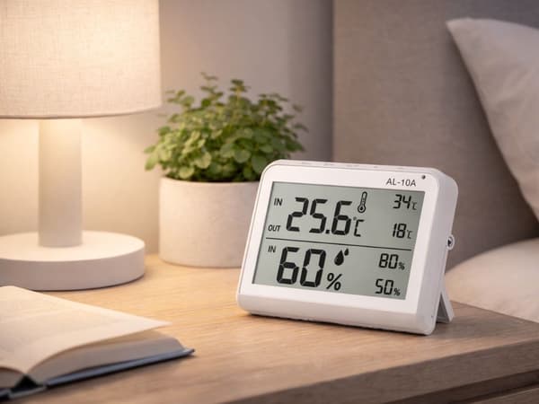 Väderstation LCD termometer hygrometer inomhus