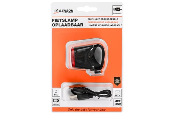 Cykellampa LED USB (bak)