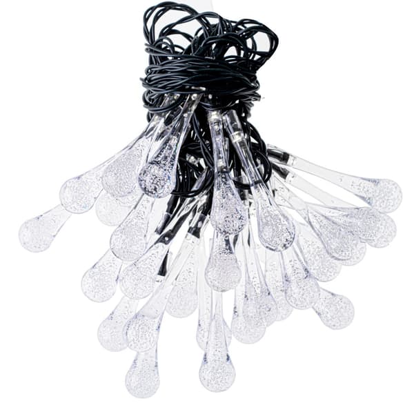 LED Guirlande Istapper - Solcelle - 6.5m - Varmhvid