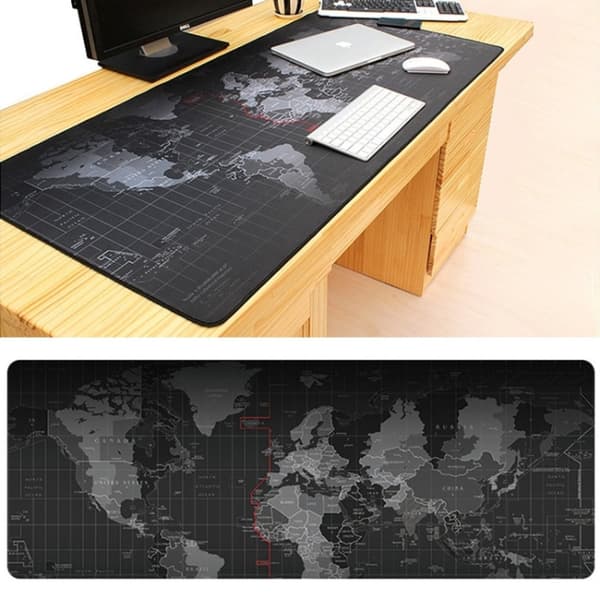 Musemåtte Stor - Gaming - 70x30cm – Verdenskortet