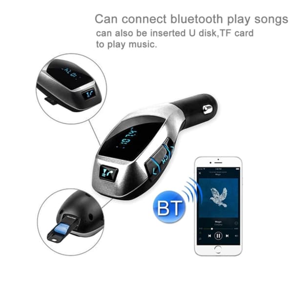 Bluetooth FM-sender & MP3 & USB med svarfunksjon - Til bil