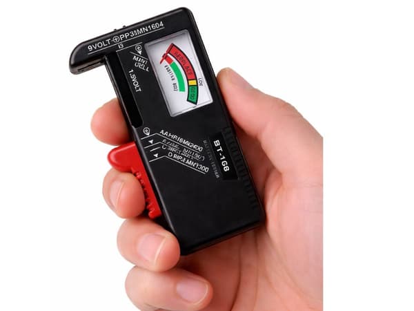 Batteritester analog for AA AAA 9V C D