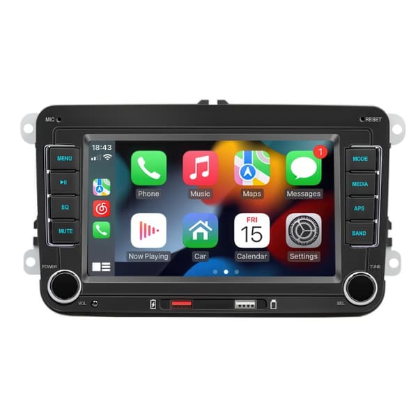 F9070W Bilradio / CarPlay & Android Auto – 7 Tommer til Volkswagen