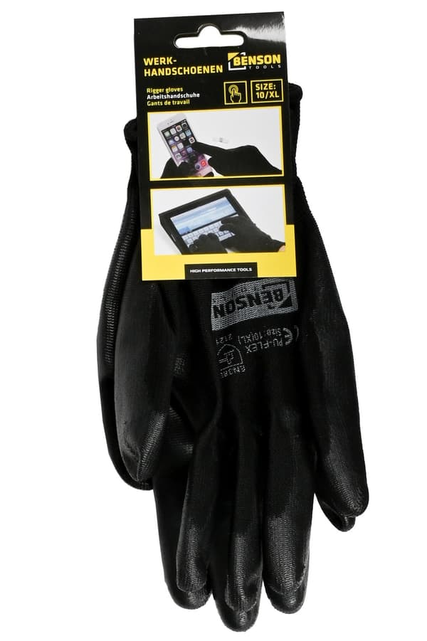 Arbejdshandsker touchskærm str. 10 (XL)