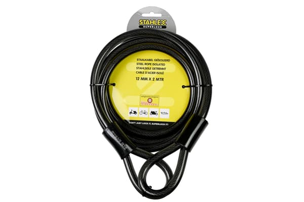 Stålvajer isolert 12 mm x 2 m