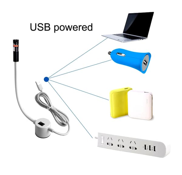 Laserguide med kryss & magnet - USB