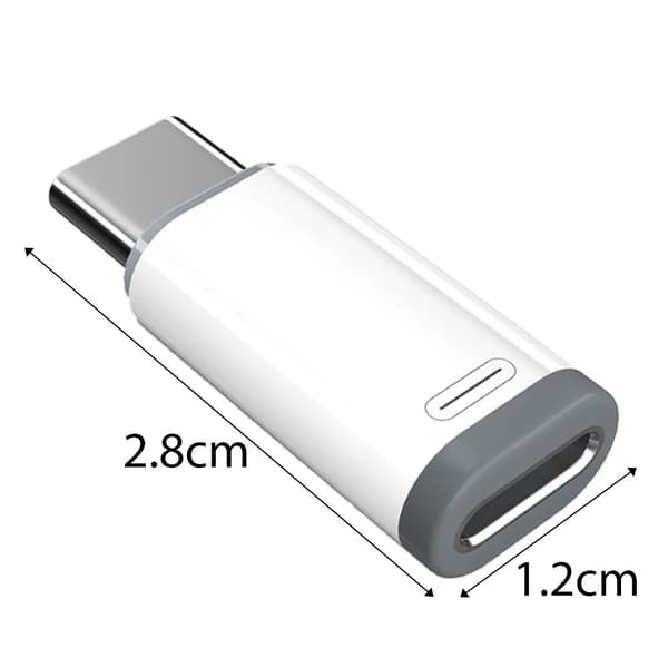 USB-C til Lightning-adapter kompatibel med iPhone, iPad og MacBook