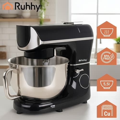 Foodprocessor med Varme & Vægt / Blender - 2000W