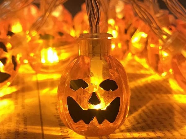 10 led halloween hängdynam 200cm belysning dynam dekoration