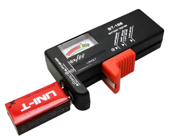 Batteritester analog for AA AAA 9V C D