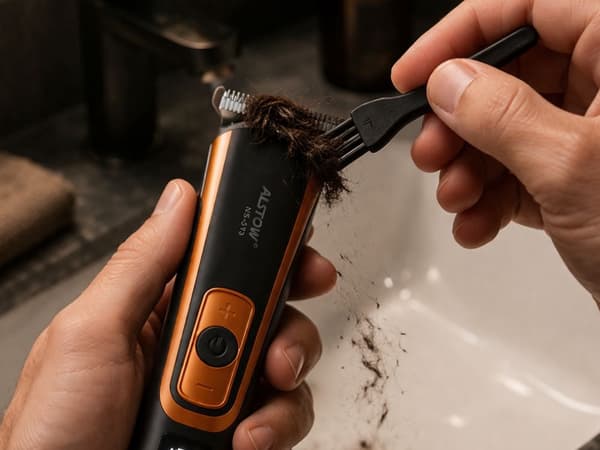 Skægtrimmer hårklipper USB med tilbehør