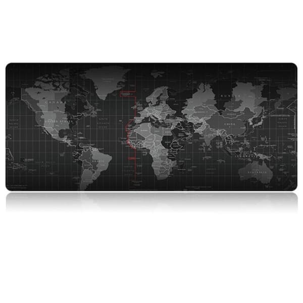 Musemåtte Stor - Gaming - 70x30cm – Verdenskortet